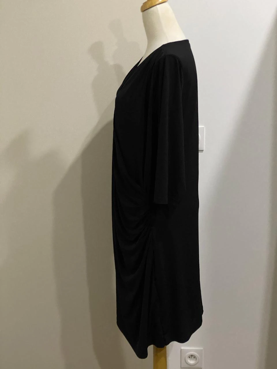 👗 Vestido envolvente negro M&S Mode - Talla XL 👗 – photo 4
